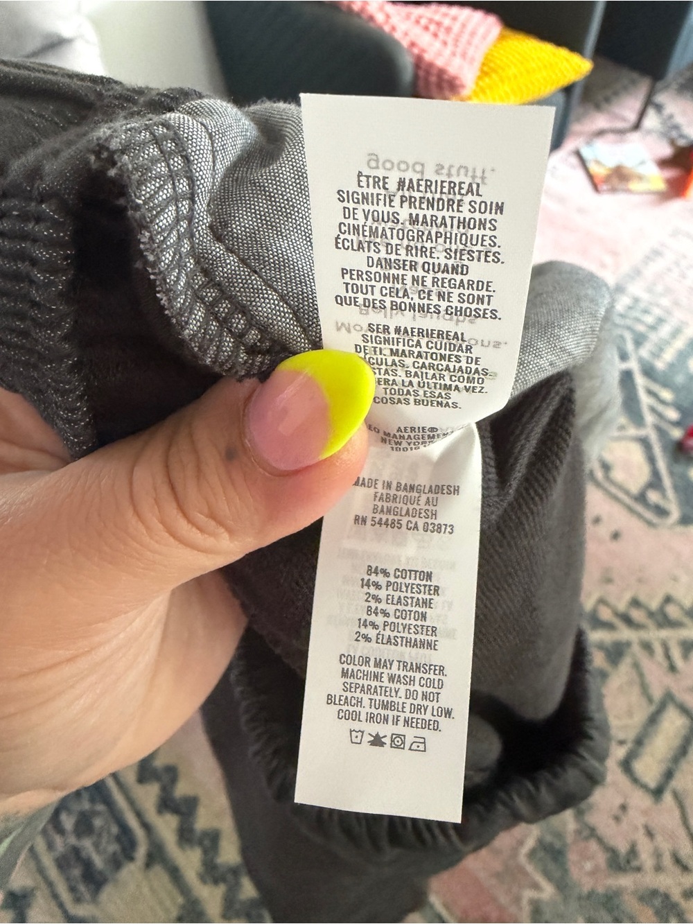 NWT aerie | daydream denim stretch trouser - Picture 6 of 6
